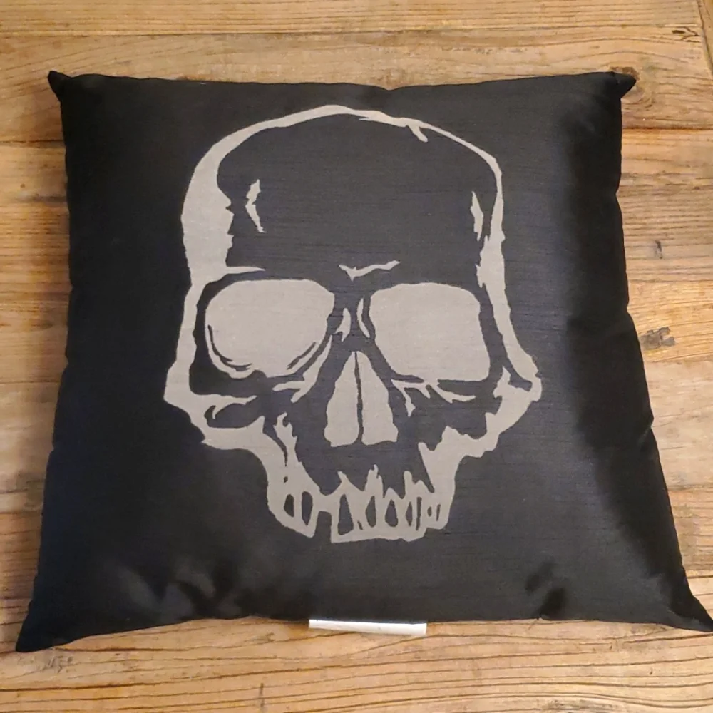 Target Halloween focal skull toss pillow decor